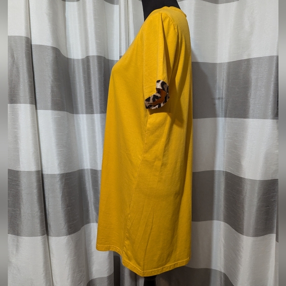 Leopard Print Shein PulloverTee Shirt Dress. Size: Large - Picture 5 of 8